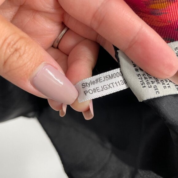 Eliza J Fallie Fit and Flare Floral Jersey Tea Length Belted Dress Womens 14 - Picture 9 of 9